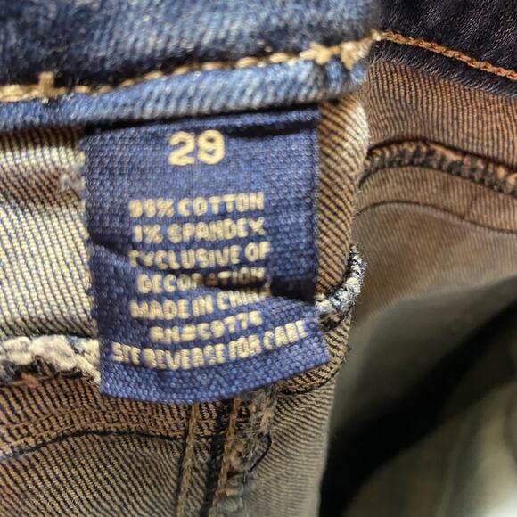 Wired Heart Boot Cut Mid Rise Denim Blue Jeans Size 29 - Picture 7 of 9